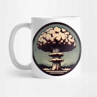 mushroom cloud bomb vintage Mug